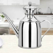 С ручкой органайзер для специй банка для пищевых продуктов Прочная нержавеющая сталь герметичность Длинный Носик Бутылка для масла кухня столешница Ресторан