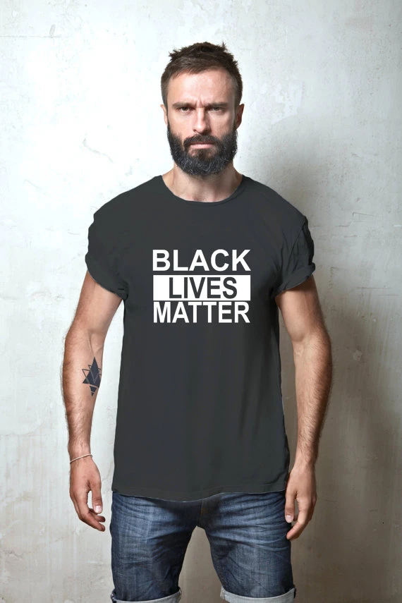 Новинка футболка унисекс с надписью Black Lives Matter женская Летние повседневные топы