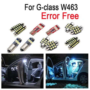 

White LED plate lamp + Interior dome mirror Light bulb For Mercedes G class W463 I II III 1 2 3 G500 G55 AMG G350 G63 G65 01-16