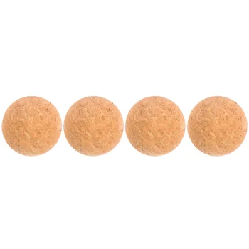 

4 Pcs 1 Bag Chic Household Ball Corks Creative Wine Cork Stoppers (Yellow)