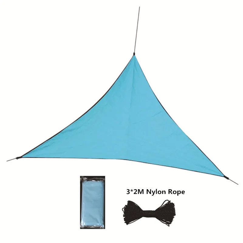 

12' x 12' x 12' Sun Shade Sail Triangle with Rope for Patio Yard Deck Pergola Outdoor Camping Sun Sail Shade UV Block Sunshade