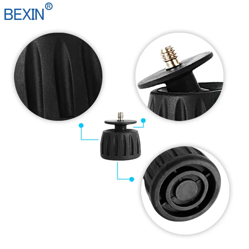 

1/4 To 3/8 Screw Camera Tripod Foot Pad Mount Quick Release Non-slip Rubber Foot Pad Replace Foot Pad For Professional Monopod