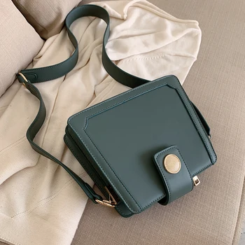 

Retro Fashion Female Square Crossbody Bag 2019 New High Quality Leather Women's Designer Handbag Casual Shoulder Messenger Bag