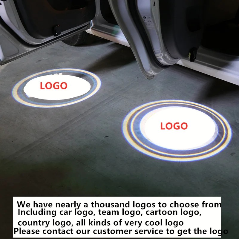 

2pcs Welcome Light FOR Chevrolet FOR LandRover FOR MINI FOR Cadillac FOR Infiniti Car Door Wireless Projector Laser Logo