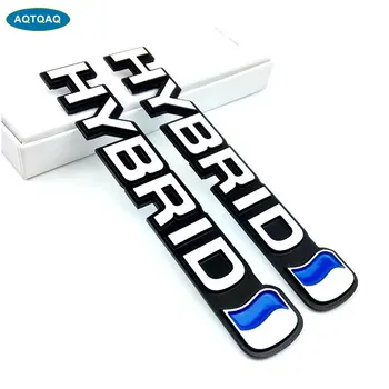 

1Pcs Personalized 3D Car Stickers Metal HYBRID Car Stickers Badge Decoration Stickers Universal For Toyota All Series