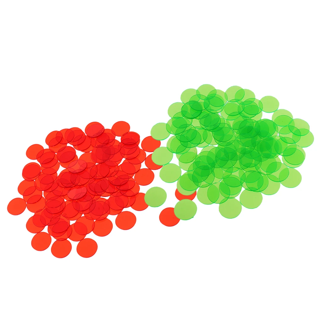 200x Translucent Bingo Chips 3/4 Inch for Bingo Game Cards DIY Accessories 200x Translucent Bingo Chips 3/4 Inch for Bingo Game Cards DIY Accessories
