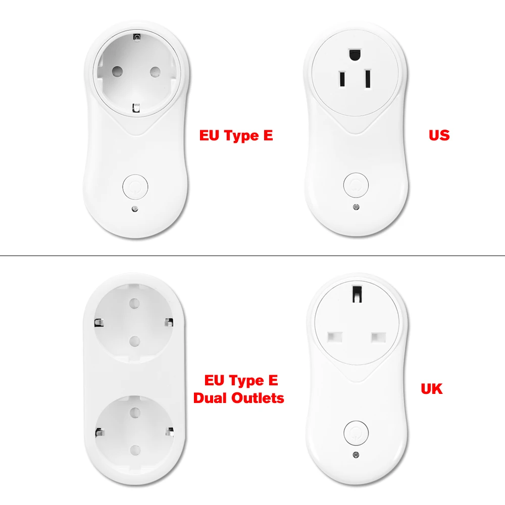 Смарт Wi-Fi розетка ЕС Тип E с USB выход дистанционное управление по смартфону Функция синхронизации Голосовое управление для Alexa Google Home