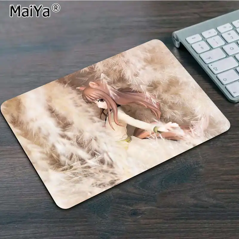 Maiya Spice and Wolf Holo милый красивый аниме Girls1 фиксирующий край коврик для мыши игра скорость/Управление версия большой игровой коврик для мыши - Цвет: Not Lock Edge20x25cm