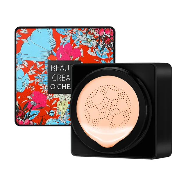 Mushroom Head Air Cushion Bb Cream Foundation Cream for Face Makeup Concealer Cushion for Face Comestics Make Up Cushion Compact Nature