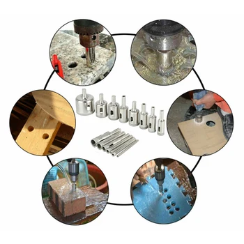 

15pcs/Set 3mm-42mm Diamond Hole Saw Drill Bits Cutter Power Tools For Ceramic