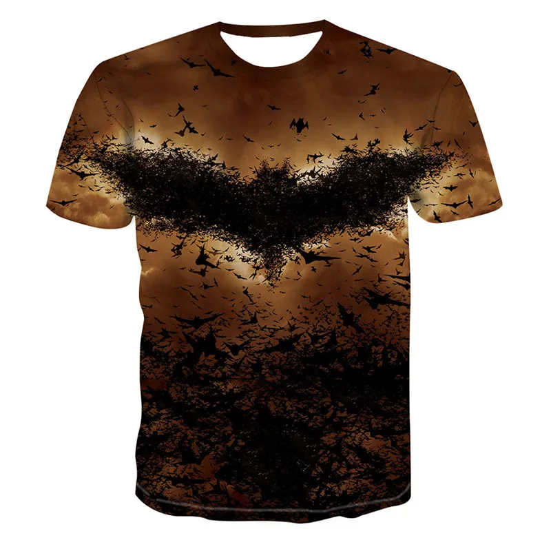 

Trendy Spring Summer Men's T-shirts Hentai Bat 3d Anime Goth Style Football Shirt Quick Drying Breathable Couple Sports Tops