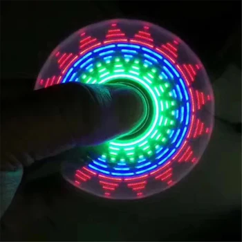 Night toy Random color 18 Multi-styling colorful Luminous Fidget Spinner Stress Relief Toy Children #8217 s novelty toy kids LED toy tanie i dobre opinie 0-12 MIESIĘCY 13-24 miesiące 2-4 lata 5-7 lat 8-11 lat 12-15 lat 6 lat 3 lat 3 lat 8 lat 14 lat