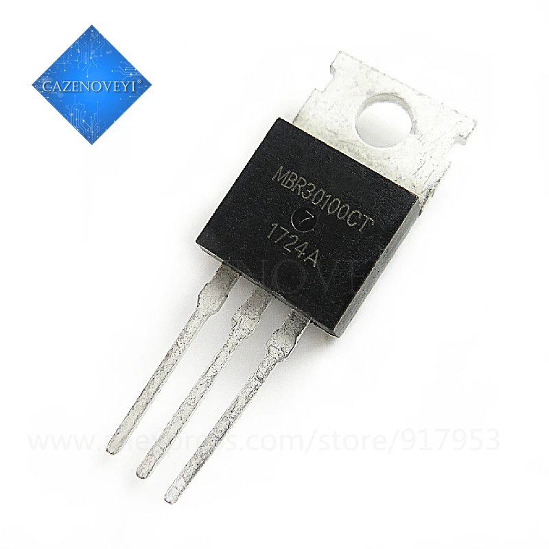 

10 шт./лот MBRF30100CT MBR30100CT MBRF30100 MBR30100 B30100G TO-220 новая оригинальная деталь