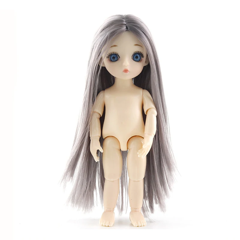 13 подвижных Соединенных 16 см куклы игрушки BJD кукла для девочек и мальчиков голый обнаженный тело модные куклы игрушки для девочек подарок - Цвет: As Picture