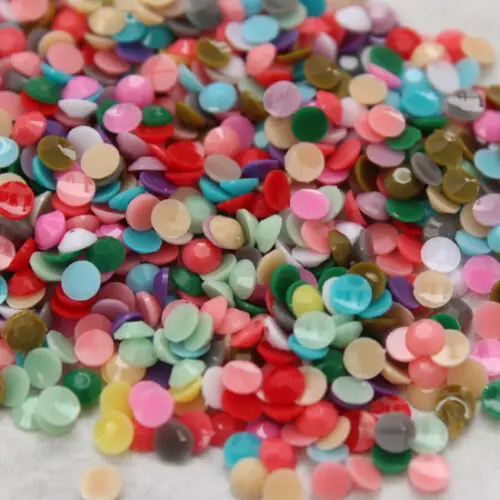 Candy mixcolor 1000 шт 2 мм-6 мм смола с плоским основанием, не патч хрустальные стразы для одежды Декорации для ногтей блестящие DIY Ювелирные изделия и телефон - Цвет: Candy mixcolor