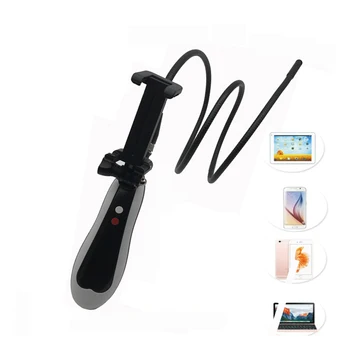 

1M Hard Cable Handheld Android Endoscope 8mm Lens 6LED Waterproof Wifi Endoscope Camera Inspection Camera^