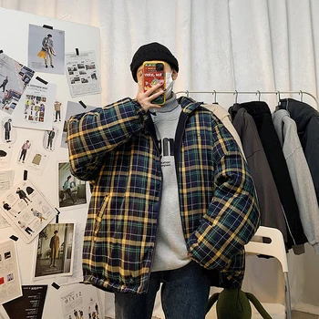 

Winter New Thick Double-faced Jacket Men's Warm Fashion Retro Casual Lapel Coat Man Streetwear Loose Cotton Jacket Parka Men