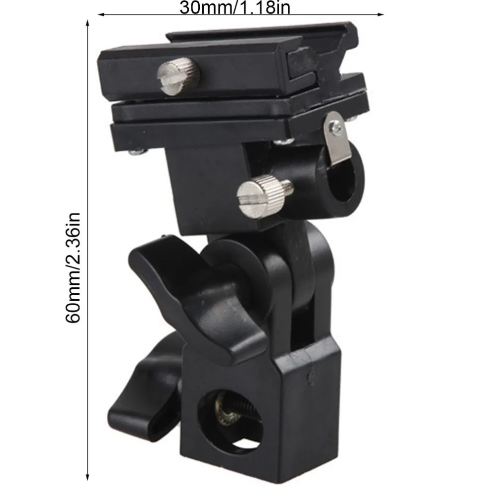 Swivel Flash Hot Shoe Umbrella Holder Light Bracket Stand Mount Adapter For Studio Light Type B