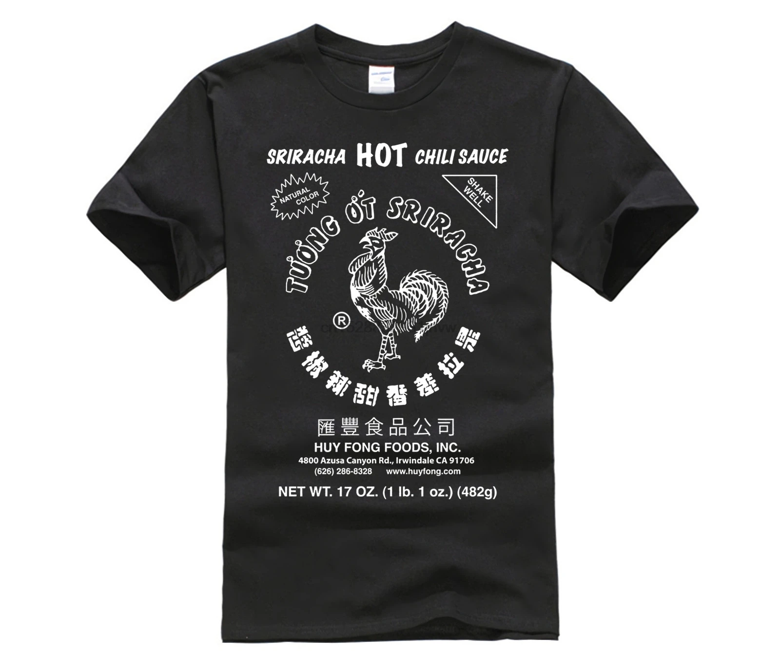 Красная мужская футболка Sriracha Hot Chili Sauce Irwindale Новая повседневная с коротким