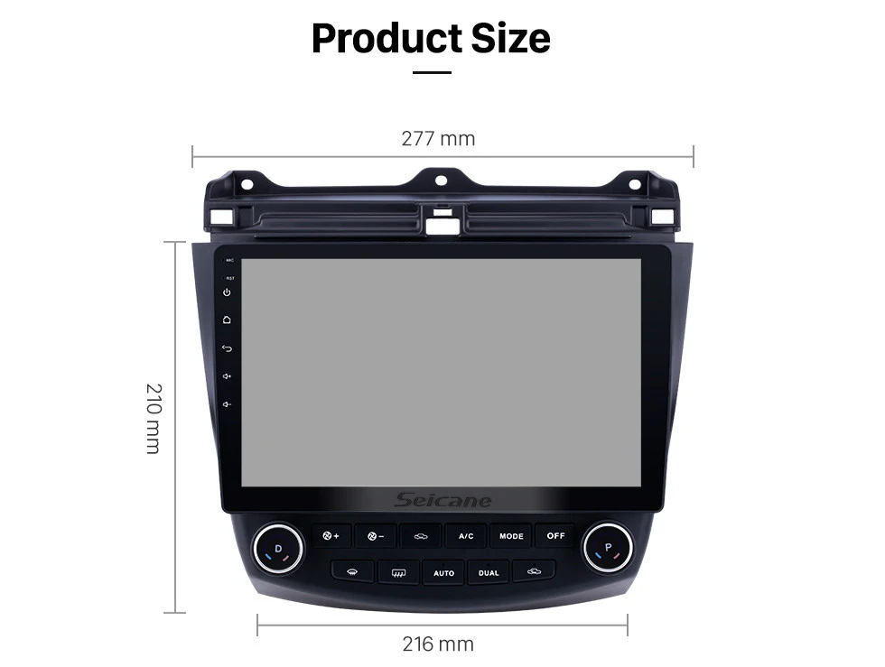 Clearance Seicane 2Din Android 8.1 10.1" GPS Car Radio Wifi Multimedia Player Head Unit For Honda Accord 7 2003 2004 2005 2006 2007 19
