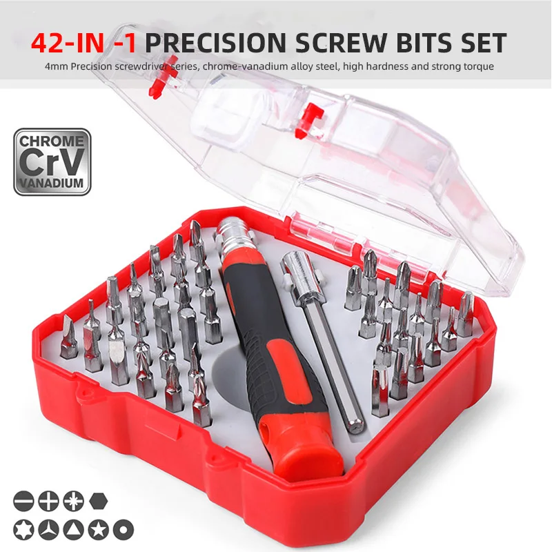 

42 Pcs Precision Screwdriver Set,Multi-Function Precision,Small Screwdriver,Mobile Phone Clock Computer Pc Device Repair