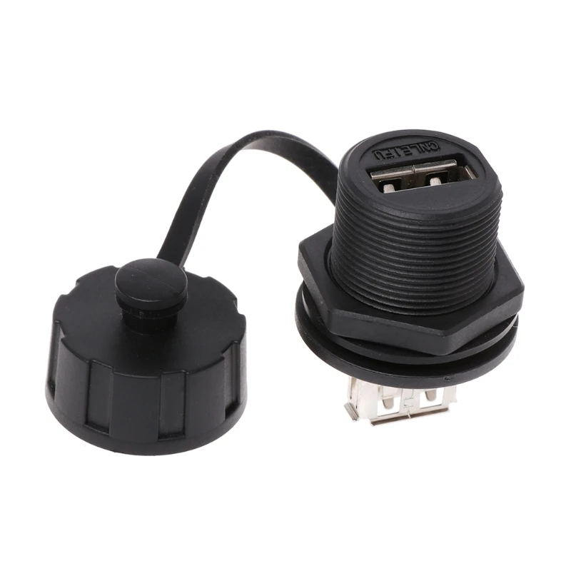USB 2 0 гнездовой панельный проходной разъем для крепления штепсельной вилки