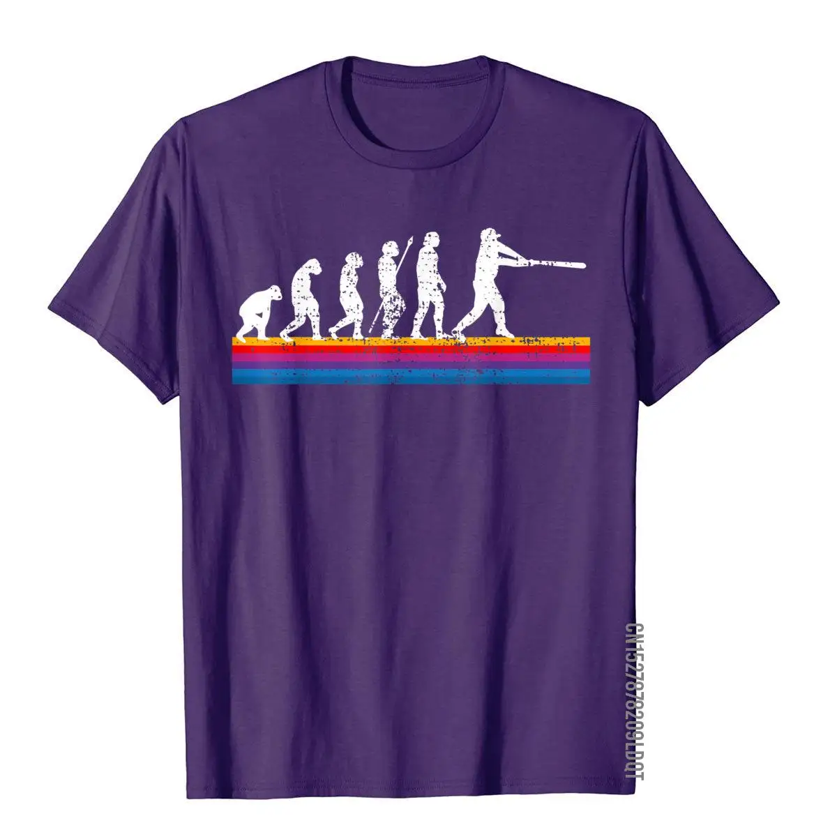 Funny Vintage Baseball T-Shirt__B7544purple