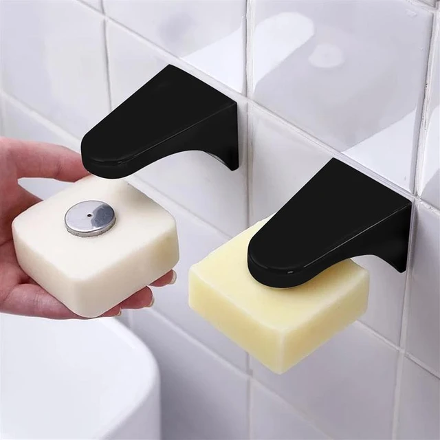 Soap Holder Magnetic Dish Wallbarsink Saver Magnet Bathroom Dispenser  Container Tray Cases Kitchen Towel Paper Plate Sponge - AliExpress