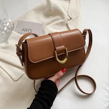 

Small Underarm Crossbody Messenger Bags for Women 2021 PU Leather Winter Luxury Solid Simple Style Lady Shoulder Purses Handbags