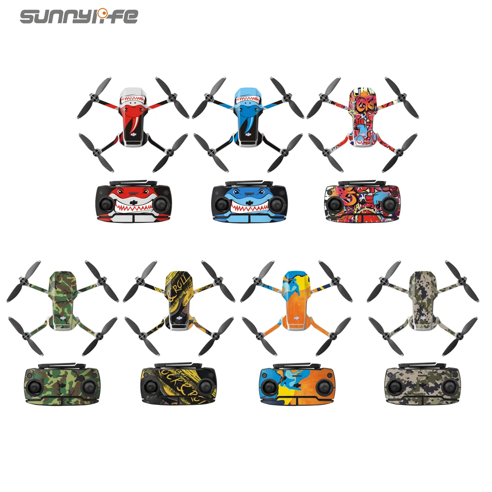 Buy PVC Waterproof Decals Kit for DJI Mavic Mini Full Body Cover Skin Sticker - includes Drone  Battery and Controller Skin
