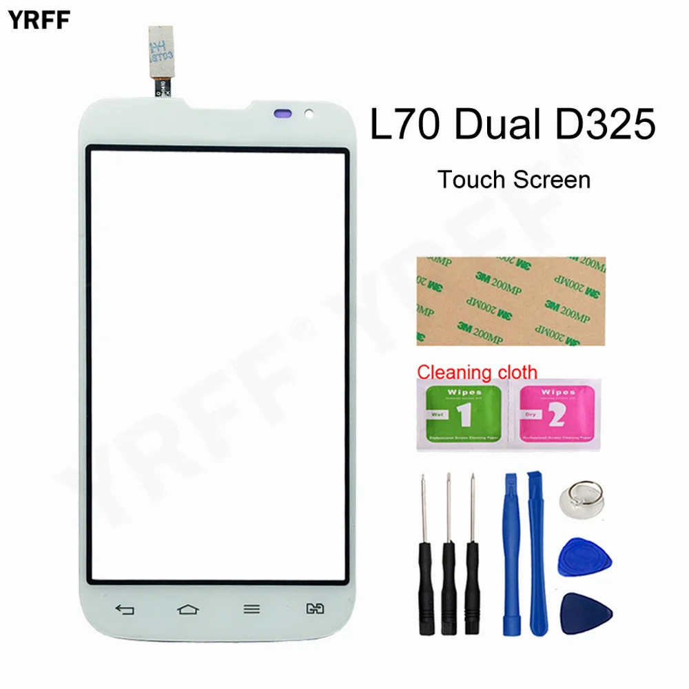 Сенсорный экран передней панели для LG L70 Dual D325 сенсорный дигитайзер панель Датчик
