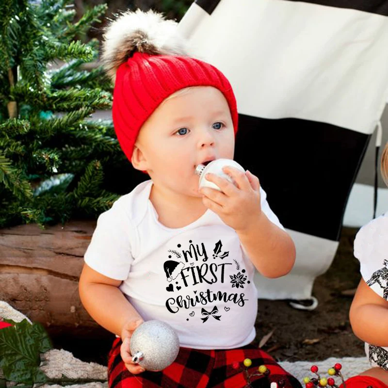 Рождественская одежда унисекс для новорожденных мальчиков и девочек детские