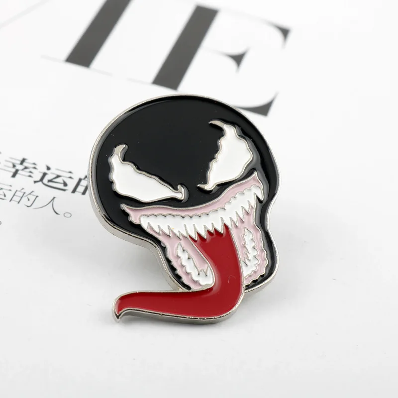 Креативный мультяшный значок Marvel Heroes Venom булавки для рюкзаков симпатичный
