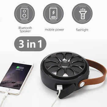 

Portable Bluetooth Speaker Bicycle Headlight Flashlight Waterproof Wireless Speaker Support FM Radio Power Bank Bike Mount