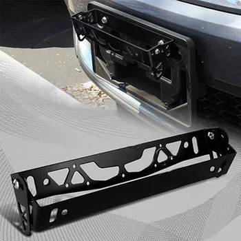 

Universal Rotatable Number Plate Rack Auto License Plate Frame Aluminum Alloy Adjustable License Plate Frame Label Holder New
