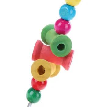 

Parrot Chewing Toy Large Medium Parrot Cage Bite Toys Bird Block Toys for Medium Parrots and Birds Chew & Foot-talon Hanging #
