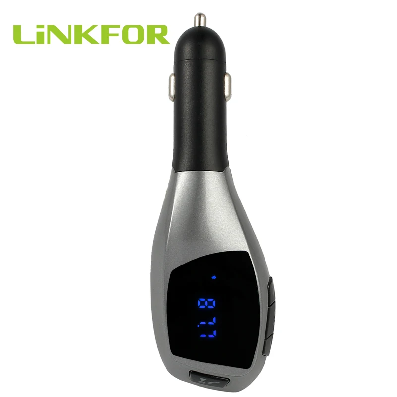 

LiNKFOR Bluetooth Handsfree Car FM Wireless Transmitter USB SD MP3 Player Music Hands-free Speakerphone For iPhone Samsung Sony