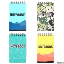 Прямая водонепроницаемый блокнот для изучения языка катушка книга лексика дневник тетрадь путешествия