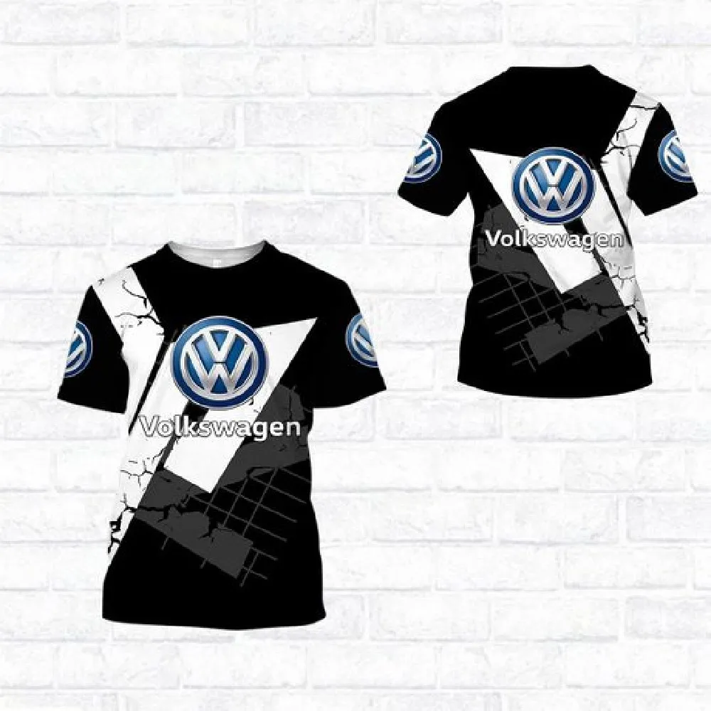 Hot sale new men's fashion t-shirt 3D digital printing thin locomotive sports t-shirt car logo oversized t-shirt 6XL