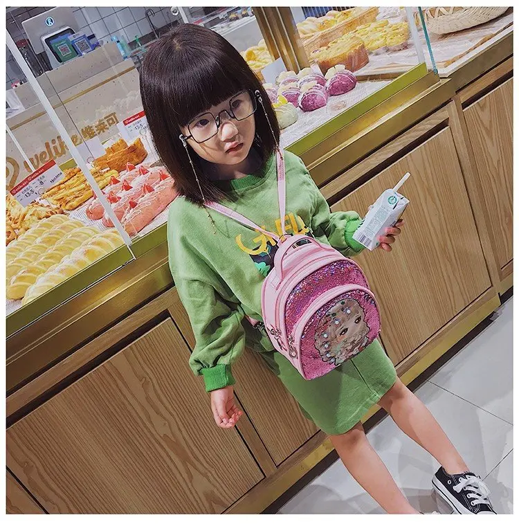 

2019 New Style Children Backpack Korean-style Versatile Men And Women Child-Style Sequin School Bag Cartoon Bunny Shoulder Bag