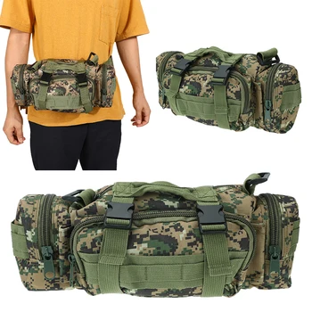 

Multifunctional Photo DSLR Waist Rucksack Canvas Tactical Case Camera Soft Pack Molle Single Shoulder Bag Waist Bag Outdoors