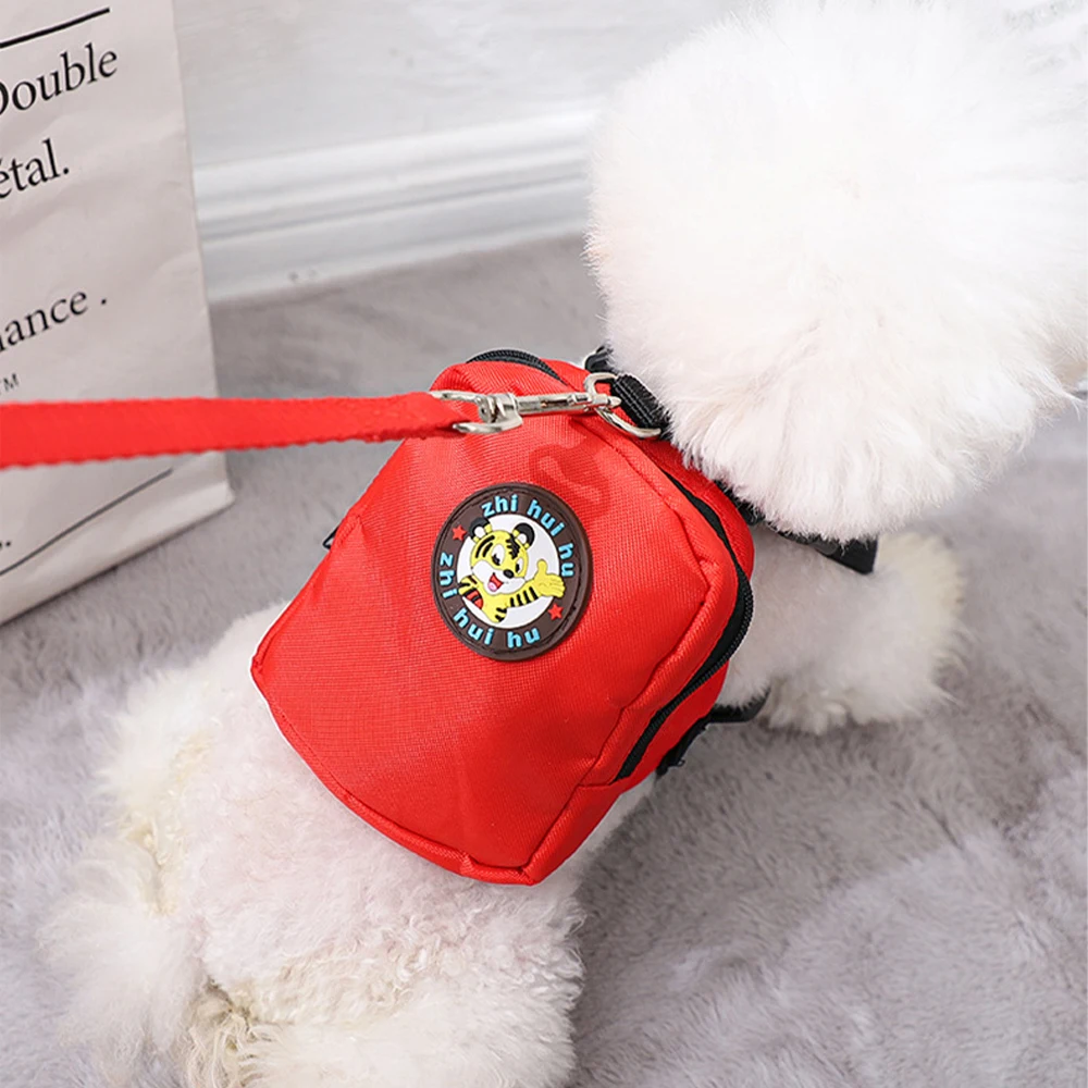 Miflame-mochila de dibujos animados para perros pequeños, morral portátil con arnés de mascotas, bolsa de perro para exterior