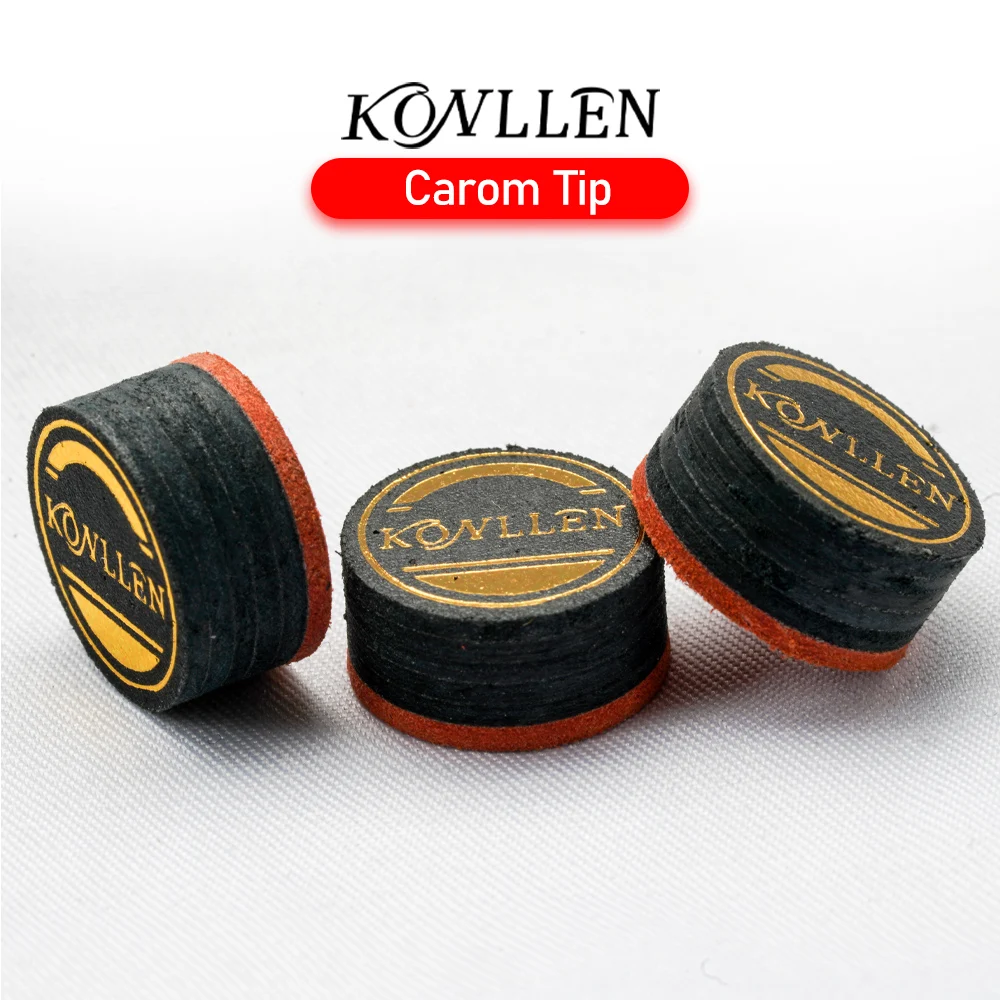 

Konllen BIlliard Carom Cue 14mm Tip Selected 6 layers Pigskin Good Flexibility Professional Libre Cue Tip Billiard Accessories