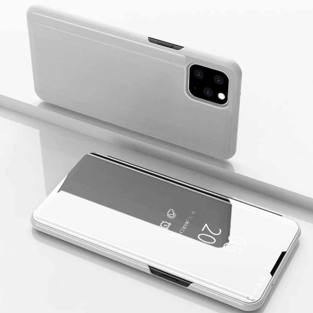 

For iPhoneX XR XS 6 7 8 Plus11 11 Pro Max Multi-Function Fashion Mobile Phone Case Scratch Prevention Holder Mirror Leather Case