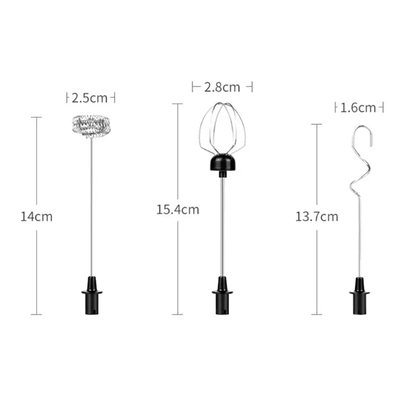 USB recargable vaporizador de leche mezclador 2 batidora de mano de 3-velocidad leche espuma