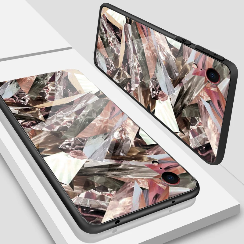 W126 Для iPhone 5S, se, 6, 6 S, 7, 8 Plus XR XS макс. закаленное стекло чехол для Meizu M5 M6 M8 M9 Примечание 16th Plus с узором в полоску защитная оболочка - Цвет: W126