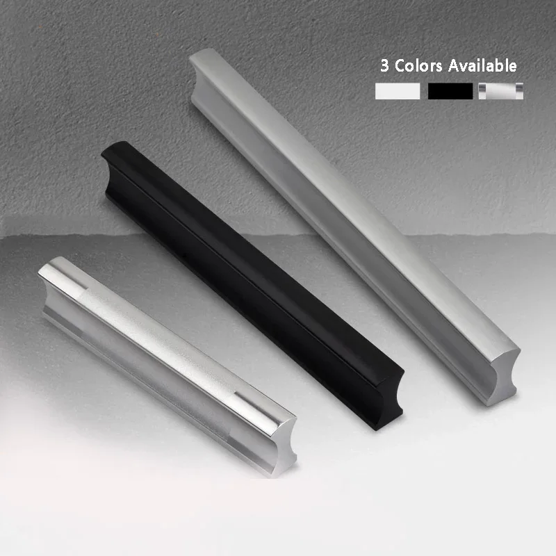 Kitchen Cabinet Handles Pulls Dressers Closet Furniture Door Handles Aluminum Drawer Knobs Hardwares