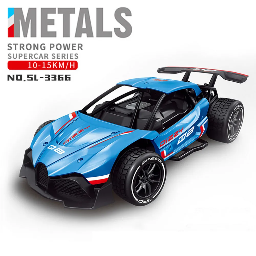 1:16 RC Drift гоночный автомобиль 2,4G 2WD Металлический Высокоскоростной пульт дистанционного управления 600mAh