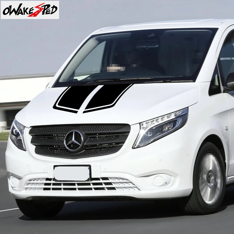 1 комплект наклеек на крышку гоночного спортивного автомобиля капота полосы