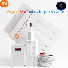 33 w charger xiaomi EU Turbo Charger Original type C cable For Xiaomi redmi note 9 pro POCO X3 NFC Mi 10 9 pro note 10 10X Lite